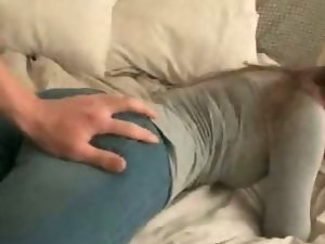 Teen Showing Big Ass And Sucking Cock
