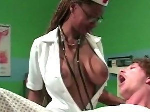 Ebony Nurse Hardcore In Hospital