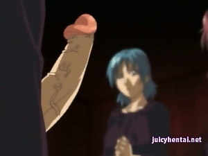 Anime shemale with two cocks drilling