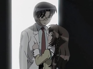 Doctor fucks a cock into wet anime pussy