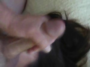 Filthy talking dirty wife gets a big facial 2