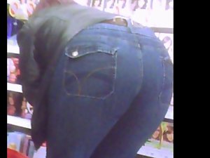 thick attractive mature bum jeans lean