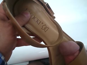 fuck my dirty wife flat leather sandal
