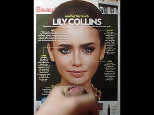 Lily Collins Cum Tribute MMBK No. 3