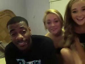 Gorgeous amateur Interracial Foursome On Webcam