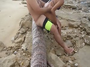 Putaria na praia casal bolonha