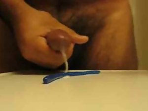 Jerking Off With a Surprise After the Cumshot