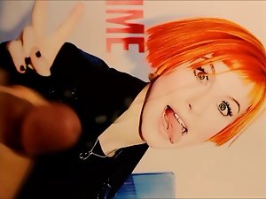 Hayley Williams Cum Tribute on Tongue and face