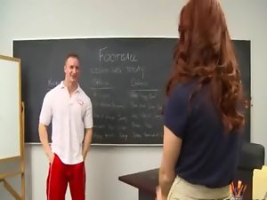 Coach bangs a fetching 19 years old student