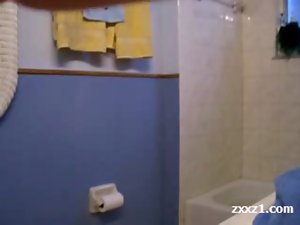 Seductive teen Young woman Masturbete In Her Bathroom