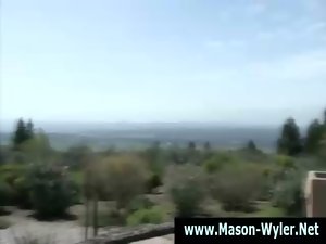 Mason Wyler masturbates outdoors