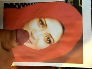 Arabian hijab girlie Tamanna gets a lewd cum tribute