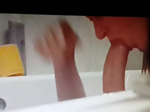 Hidden cam, amazing handjob and cock sucking in bath