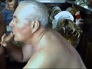 Silverdaddy Grampa Giving A Dick sucking