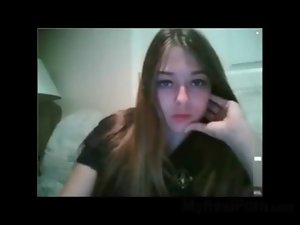 Stunning facebook saucy teen young woman masturbating on webcam