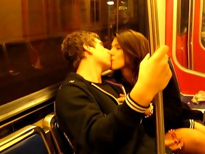 Filthy Couple Make Out on the Skytrain