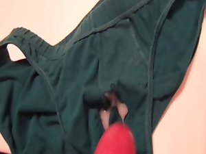 Cum on my green panties
