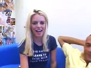 Attractive Blond gets the pecker