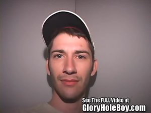 Gaunt 19 years old latino Anthony goes to the gloryhole