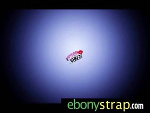 Ebony on white lezzies - Strapon fake penis banging 21