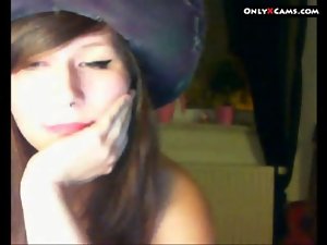 Beauteous Pierced Young lady On Webcam