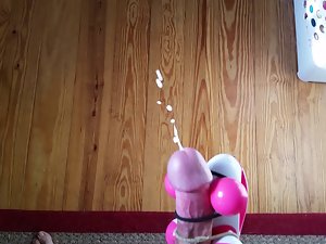 flexing with vibrating sex toy load