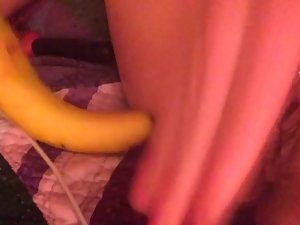 This is what made her bed wet, with banana