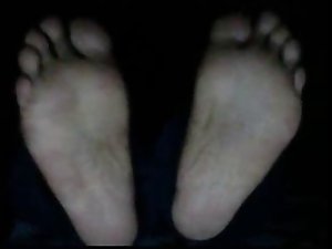 Straight lads feet on webcam #132