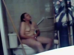 Sensual Plumper Fatty Barely legal teen masturbating in her shower