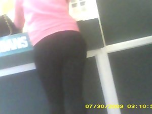 decent butt stretch pants(hidden cam)