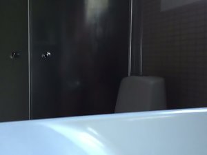 Cougar masturbate in Shower