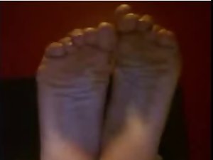 Straight chaps feet on webcam #162