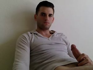 seductive cali lad jerking off, cums and then something else...