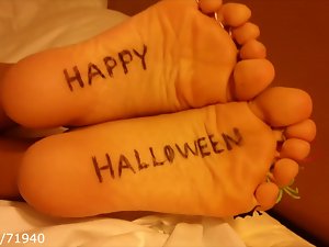 Halloween Feet Soles & Toe Rings