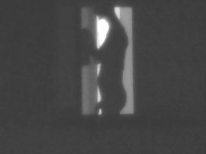 spying on huge neghbour&#039;s prick on window