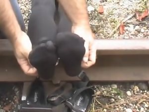 Tickled on Railroad Tracks