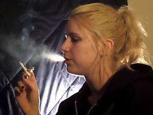 Leah Smoking her favorite.