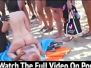 Filthy orgy at a nudist beach
