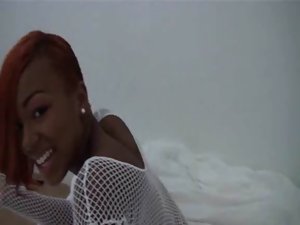 Smashing naughty ebony sizzling teen loveliness sucks in Point of view