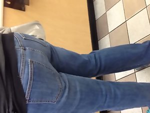 Butt in jeans