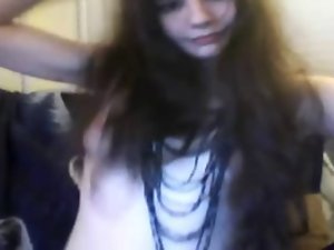 a very hairy 18 year experienced lass with creamy snatch on webcam