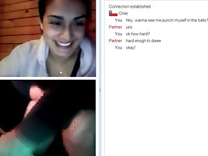 Ballbusting on Chatroulette